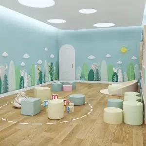 나무 숲 3D 풍경 벽지 인테리어 배경 거실 3d