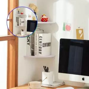 쌍문상회 실용적인 코너수납선반 40cm 삼각거치대 욕실주방 공간활용 정리대