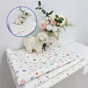 쌍문상회 방수요 안전한 무형광 오가닉 유아용 침대 패드 소형 중형