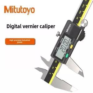 Mitutoyo 디지털 캘리퍼스 0-150 200 300mm 6 인치 8 12 스테인레스 스틸 버니어 고정밀 측정 도구