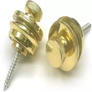 하프페어스 2PCS 빅 플랫 헤드 기타 베이스 스트랩 잠금 시스템 버튼 펜더 스트랫 텔레 일렉트릭 어쿠스틱