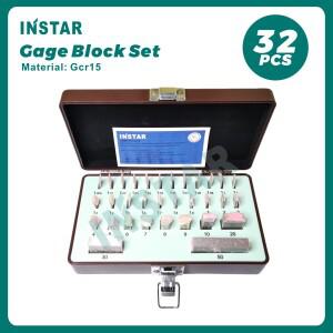 INSTAR 게이지 블록 세트 32PC  0 중급 정확도 0.00045mm 경화 강철 Gcr15 산업  1.005mm-30-50mm