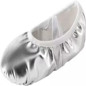 미스피오나 PU 가죽 발레화 여성 벨리 슬 댄스화 스플릿솔 체조 플랫