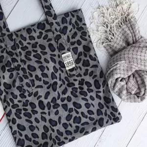 코듀로이 호피무늬 에코백 숄더백 데일리백 쇼퍼백