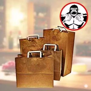 튼튼 쇼핑가방 종이끈 22 13 26cm 1묶음100장 포장 선물