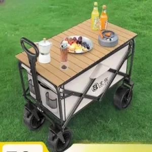 접이식 왜건 카트 캠핑 수레 대형 오픈형 짐수레