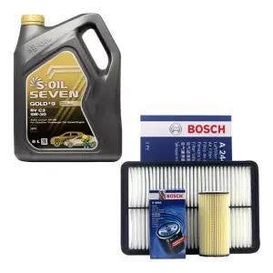 SOil 아반떼AD 디젤 엔진오일 에스오일 세븐골드RV 5W30 6리터 보쉬 오일필터 에어필터