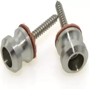 펜더 아메리칸 시리즈 기타 실버용 MUSIKLAN 금속 잠금 스트랩 버튼 엔드 핀(2개 세트)