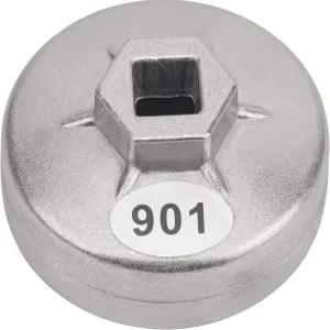 AHL 901 캡 65mm 오일 필터 렌치 14 플루트 1/2 사각 드라이브 제거 도구 소켓 스패너 수공구 뉴 빅