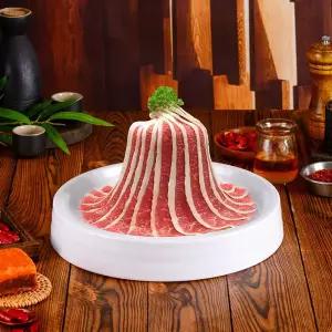 고기 플레이팅 C타입 참조)(1) 샤브샤브 스키야키 소고기 접시 (옵션이미지