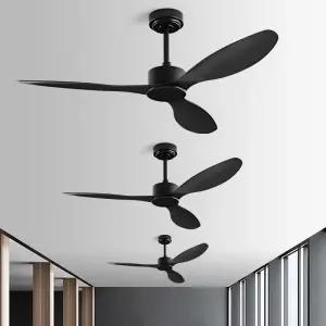 천장선풍기 원격(1) 42인치+리모컨 블랙 레스토랑 대형 무소음 무등 제어 3엽