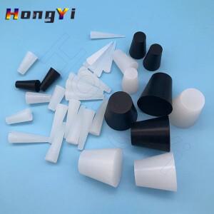 투명/블랙 고온 실리콘 플러그 원뿔형 고무 스토퍼 씰링 테이퍼 스프레이 전기 도금 베이킹 페인트