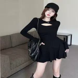 슬림핏 유니크 투피스 절개라인투피스 데일리 원피스