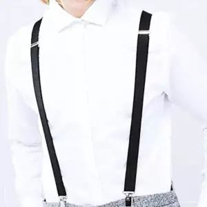벨트 멋스러운코디 y자 서스펜더 멜빵 블랙 LWFFMU55