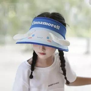 스토어-소유 시나모롤 UV차단 페이스 썬캡 자외선차단 모자 데일리모자