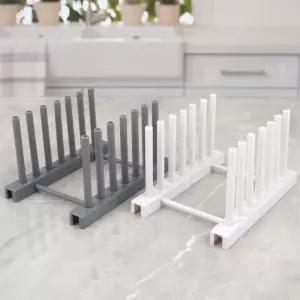 조립식 6칸 접시스탠드 접시받침대 조립식접시받침 주방접시받침대 접시받침 받침대