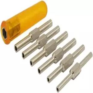 시계 권선 및 렛 다운 해제 도구 사이즈 2.5-5.75mm - 6개의 키 샤프트가 있는 메인 스프링 플라스틱