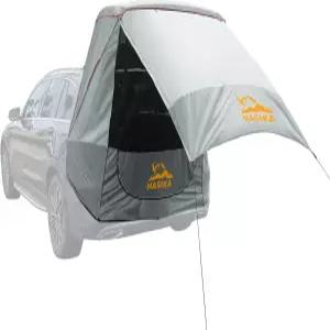 하시카 캐노피 텐트 캠핑 로드 트립 파크 워터프루프 3000MM UPF 50+ 그레이 메시 네팅으로 햇빛 가리개를