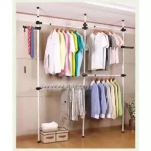 [JED] 미니행거 바지 2단 정리 드레스룸 옷 걸이 옷장 폴행거 행거 2단행거 폴행거