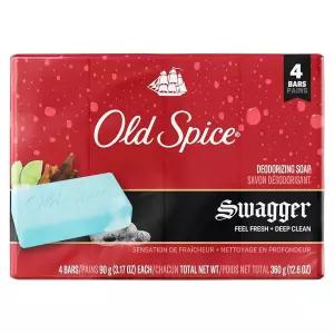 Old Spice 남성용 비누, 탈취, 상쾌하고 딥 클린 느낌, 상쾌한 거품, 라임 + 삼나무 향이 나는 스웨거, 89.