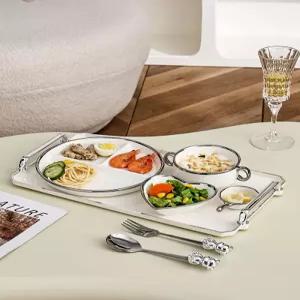 태국 주석 식기 수입(1) 퓨터 로얄 도자기 그릇 왕실