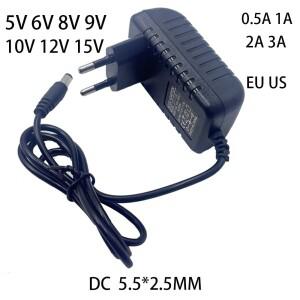 AC 110-240V DC 5V 6V 8V 9V 10V 12V 0.5A 1A 2A 3A  전원 어댑터 공급 충전기 EU US LED 라이트 스트립용