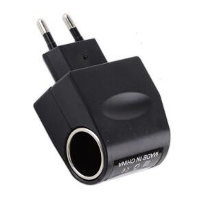 DC 12V 0.5A 500mA 자동차 시가 라이터 어댑터 AC 110V/220V 인버터 볼트 전원 공급 충전기 EU 플러그