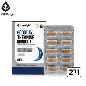 L테아닌 스트레스 긴장 완화 트립토판 엘 테아닌 테아민 30정 x 2개