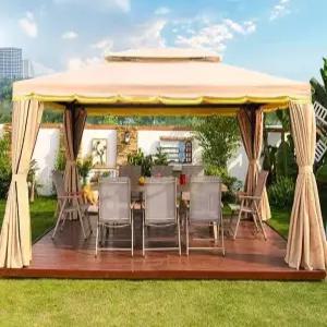 야외 테라스 가제보 몽골텐트 방수 그늘막(1) 천막 3x3m 캐노피