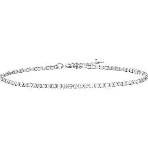 여성용 파보이 14K 골드 도금 테니스 발찌 발목 팔찌