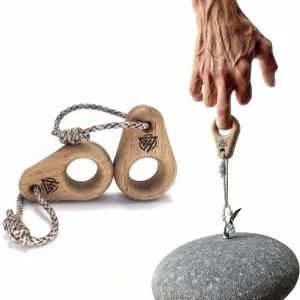 루스탐 클라이밍 모닉 행보드 암벽 등반용 휴대용 핑거 트레이너 - 그립 강도 목재 가볍고 내구성이