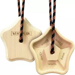 버티펙 휴대용 행보드 - 나무 암벽 등반 핑거보드 2팩 5개의 멀티딥 포켓이 있는 경량 손가락 힘 팔 운동