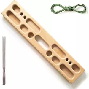 맥엣 휴대용 암벽 등반 행보드 - 실내 야외 훈련 가장자리와 주머니가 있는 핑거 그립 강화 트레이너 파일