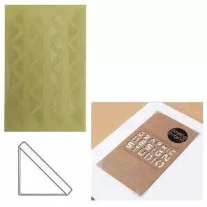 [문구/오피스] 30매 수납정리 접착형명함 코너포켓 스티커형 미니바인더