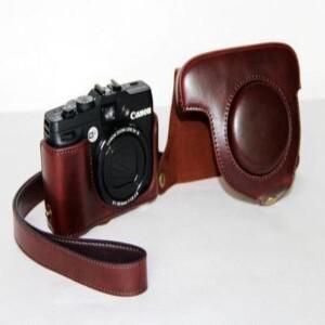 방수 사진 디지털 카메라 PU 가죽 가방 바디 커버 케이스 캐논 G9X G5X G1X 보호 슬리브