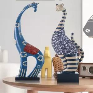 추상 인테리어 북유럽 럭셔리 거실 공예품 장식 수지 조각 피규어(1)