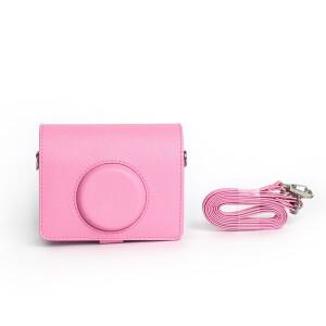 벚꽃 핑크 카메라 가방 장착 보관 보호 케이스 Fujifilm Instax Mini EVO 레트로 용 십자 바디 백