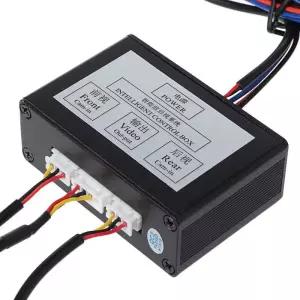 자동차 전면 후면 주차 뷰 카메라 비디오 2 채널 컨트롤 박스 컨버터 H9EE