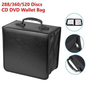 대용량 지퍼 CD DVD 지갑 홀더 가방 520 디스크 앨범  미디어 공구가방  천 방수