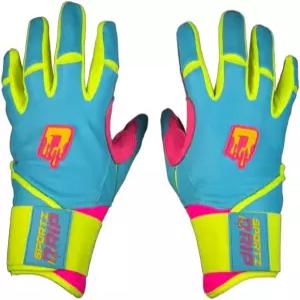 스포츠 드립 볼트 야구 및 소프트볼 배팅 장갑 청소년 사이즈 프리미엄 성능 네온 디자인 통기성 메시