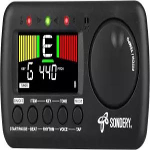 모든 악기를 위한 Sondery 3 in 1 디지털 메트로놈 튜너 탭 템포의 충전식 기타 베이스 바이올린 클라리넷