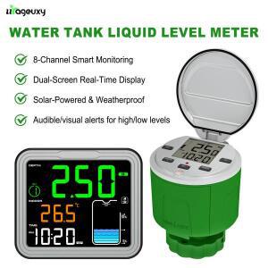 8-in-1 무선 태양집열판집열판 탱크 레벨 모니터 (알람 LCD 디스플레이 및 온도 센서 포함) 100m 범위 8개