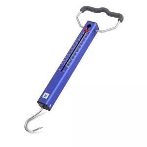 붐 낚시 TS2 알루미늄 튜브 물고기 저울 스프링 드래그 읽기 쉬운 걸이 50파운드 당김 후크 장력 리그