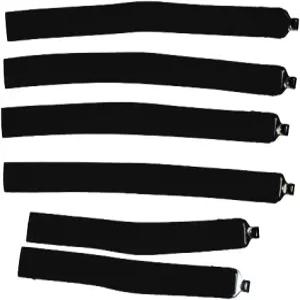 롤링스 포수 다리 보호 스트랩 야구/소프트볼 6종 세트 블랙