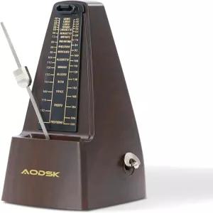 AODSK 기계 메트로놈 브라운 - 피아노 기타 바이올린 드럼을 위한 유니버설 템포 도구