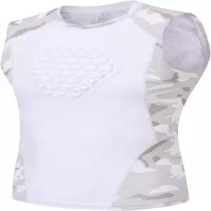 유소년 야구 가슴 보호대 소프트볼 패딩 압축 셔츠 지원 축구 라크로스 하트 흉골 화이트 카모