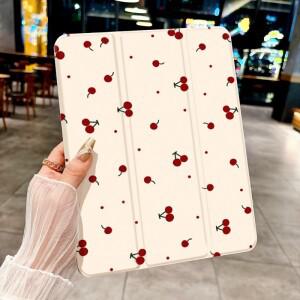 iPad pro 10/11인치 /6/7/8/Air 3/Air 4/9세대/Air 5세대 /Air 11용 체리 패턴 케이스