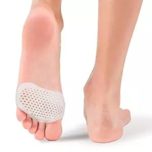 실리콘 앞꿈치 패드 종자골 패드 앞발 쿠션 오픈토 밴드 kDe6+3rzT