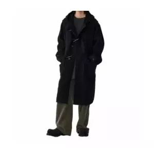[매장정품] STUDIO TOMBOY [MEN] 부클 울 후드 더플 코트_블랙 9155411308 2509554280