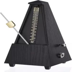 RIVVTA 기계식 메트로놈 피아노 기타 베이스 바이올린 드럼 및 악기용 초보자를 위한 라우드 사운드 고정밀